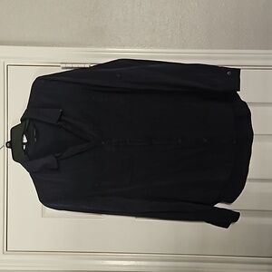 Purple button-up shirt